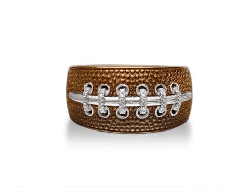 Hustle American Football Diamond Band Men Ring