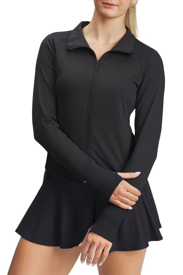 Meridian Performance Knit Jacket, Main, color, BLACK / / BLACK