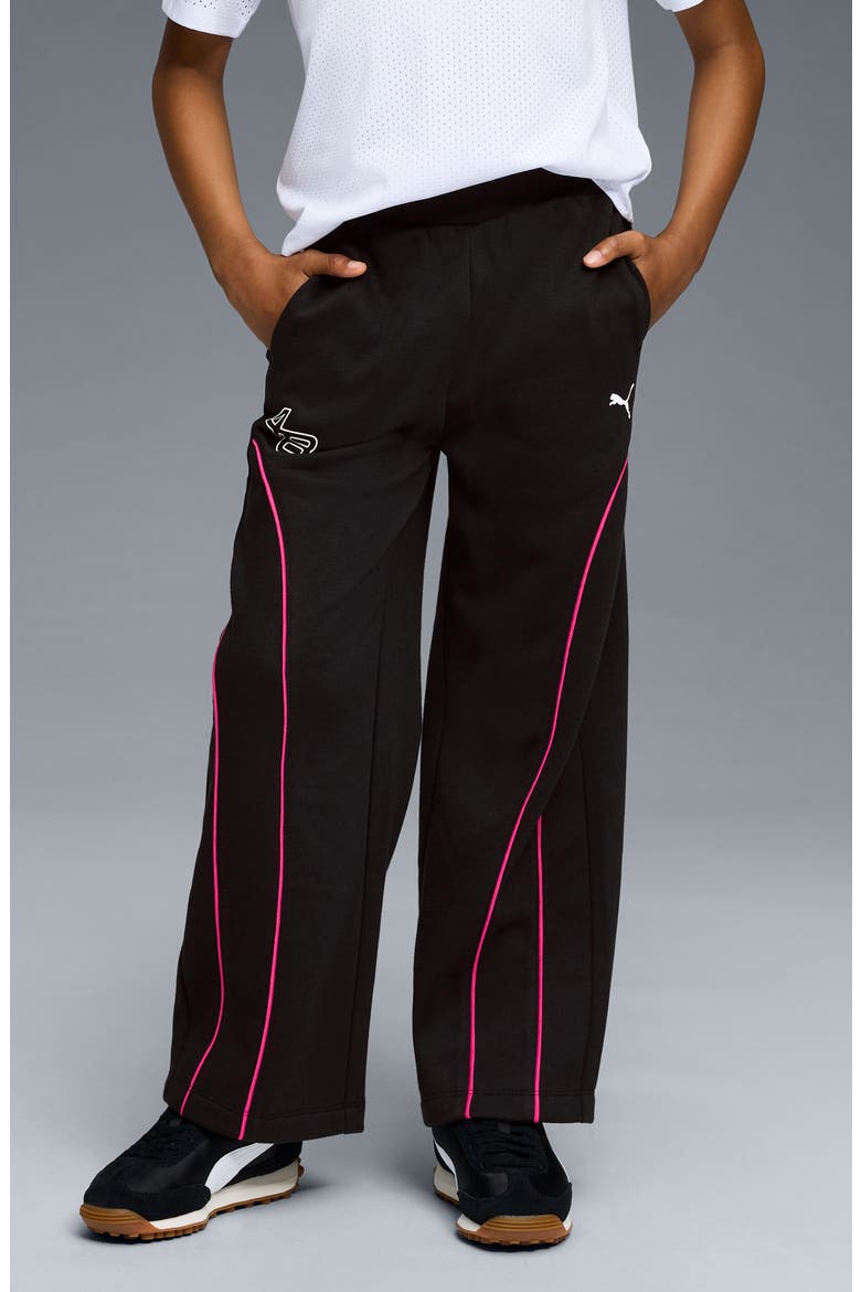 Kids' Star Drive Moto Sweatpants, Alternate, color, BLACK