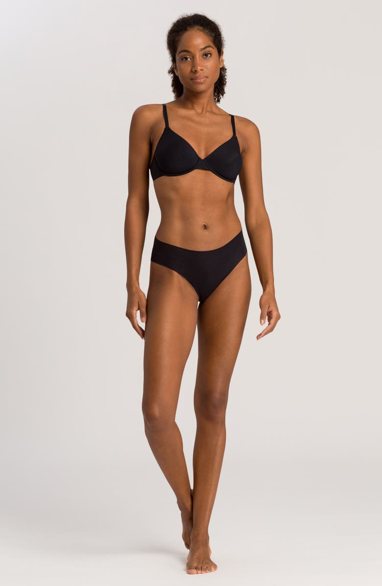 Hanro Invisible Stretch Cotton Hipster Panties, Alternate, color, 