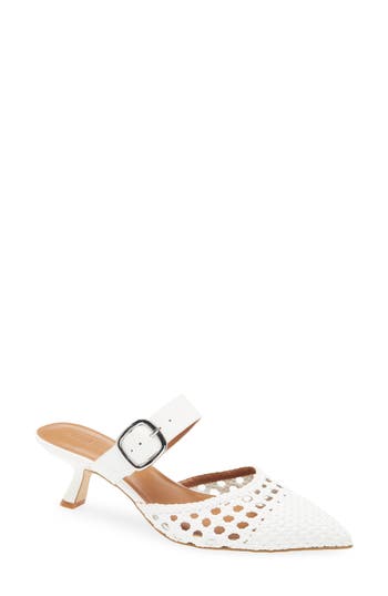 Nordstrom Rack Fawn Woven Mule In White