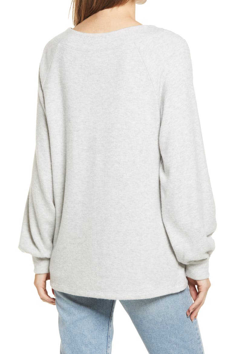 Long Sleeve Knit Top, Alternate, color, GREY LIGHT HEATHER