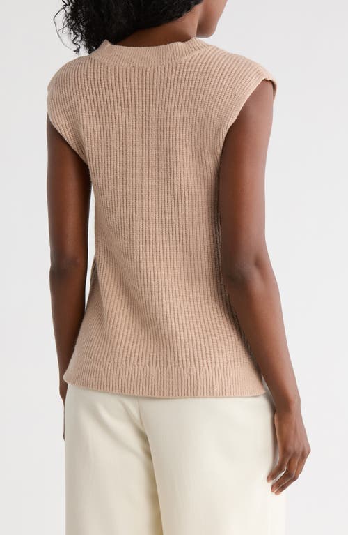Cyrus Cable Knit Sweater Vest In Gold