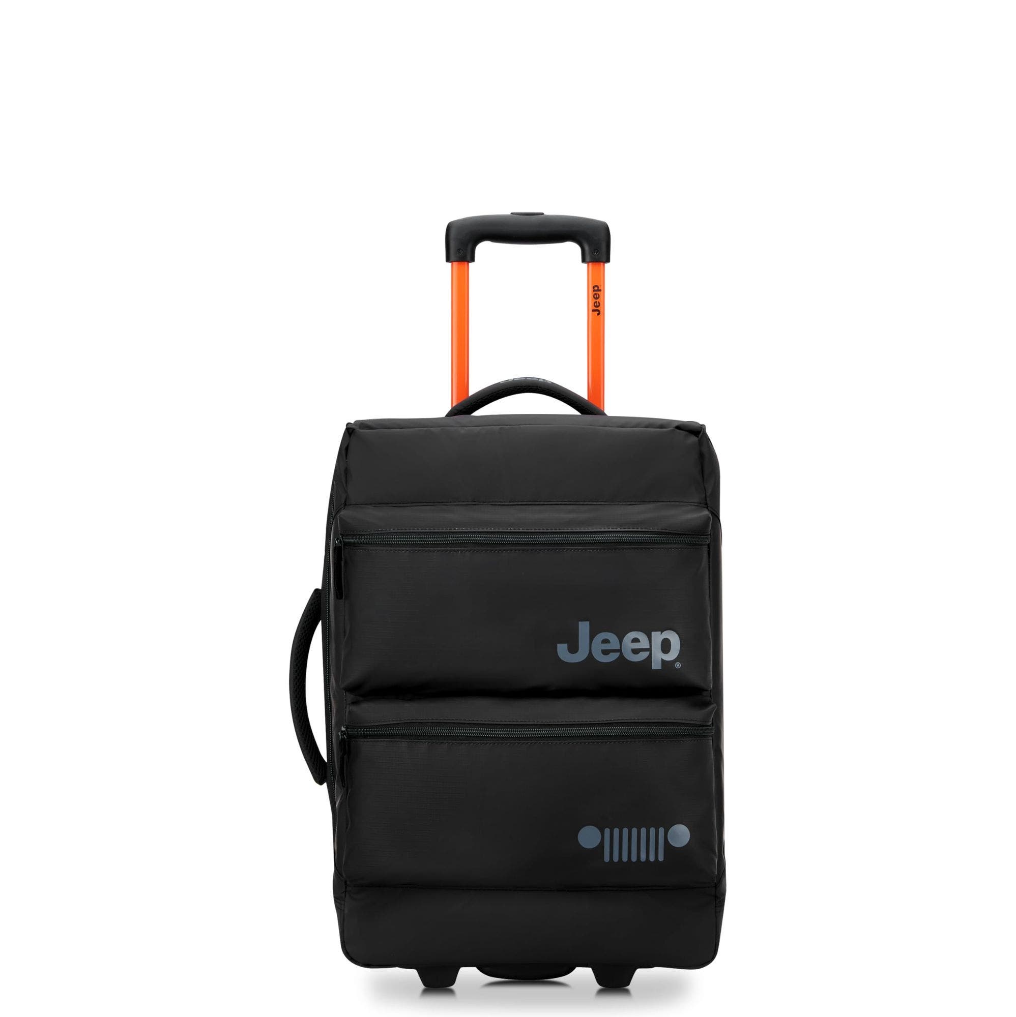 JS006B 20 Inch Two Wheel Rolling Travel Duffle Bag, Main, color, Black