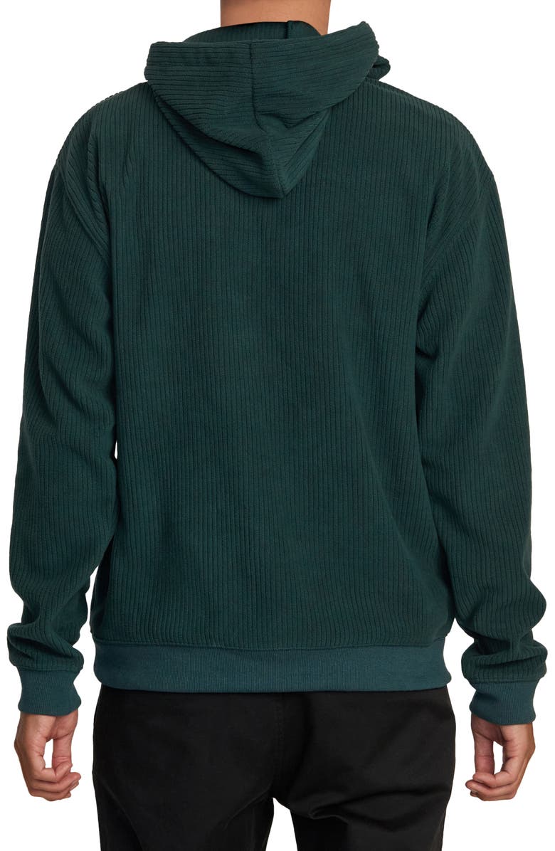 RVCA Hewitt Oversize Ribbed Pullover Hoodie, Alternate, color, 