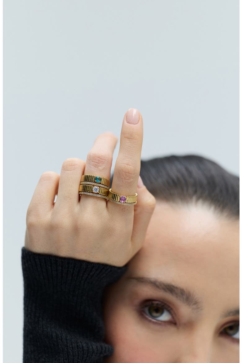 Delancey Set of 2 Rings, Alternate, color, GOLD