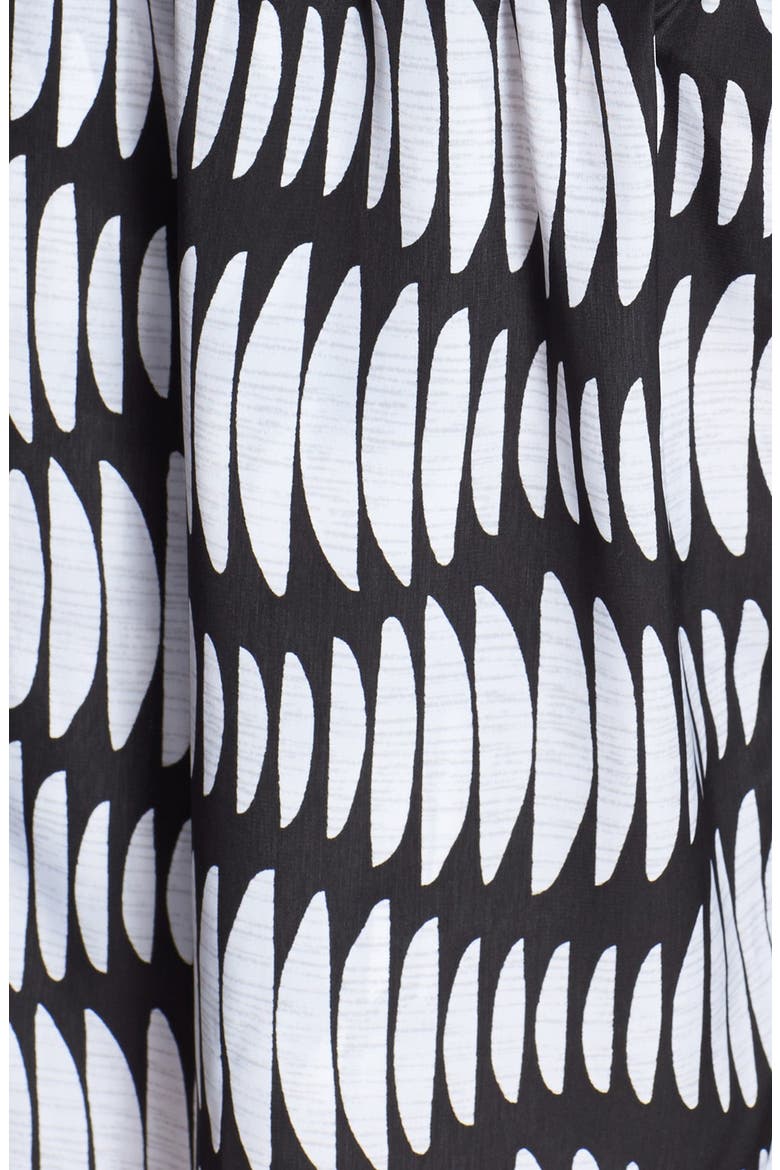 Sleeveless Front Button Romper, Alternate, color, WHITE/ BLACK DOMINIKA PRINT