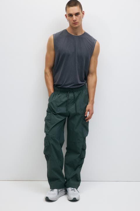 Loose Fit Water-repellent Cargo Trousers