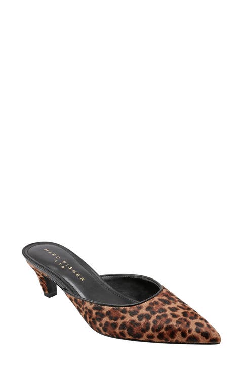 Rosaly Genuine Calf Hair Kitten Heel Mule (Women)