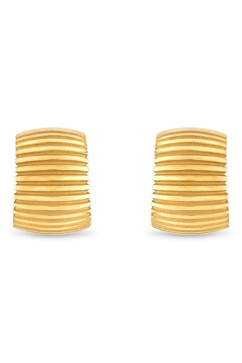 Isla Wide Hoop Earrings, Alternate, color, YELLOW GOLD