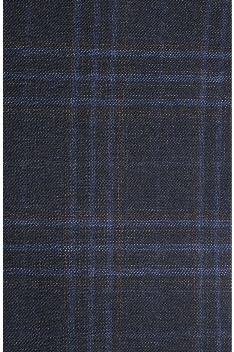 Flynn Classic Fit Navy Windowpane Check Wool Sport Coat, Alternate, color, NAVY