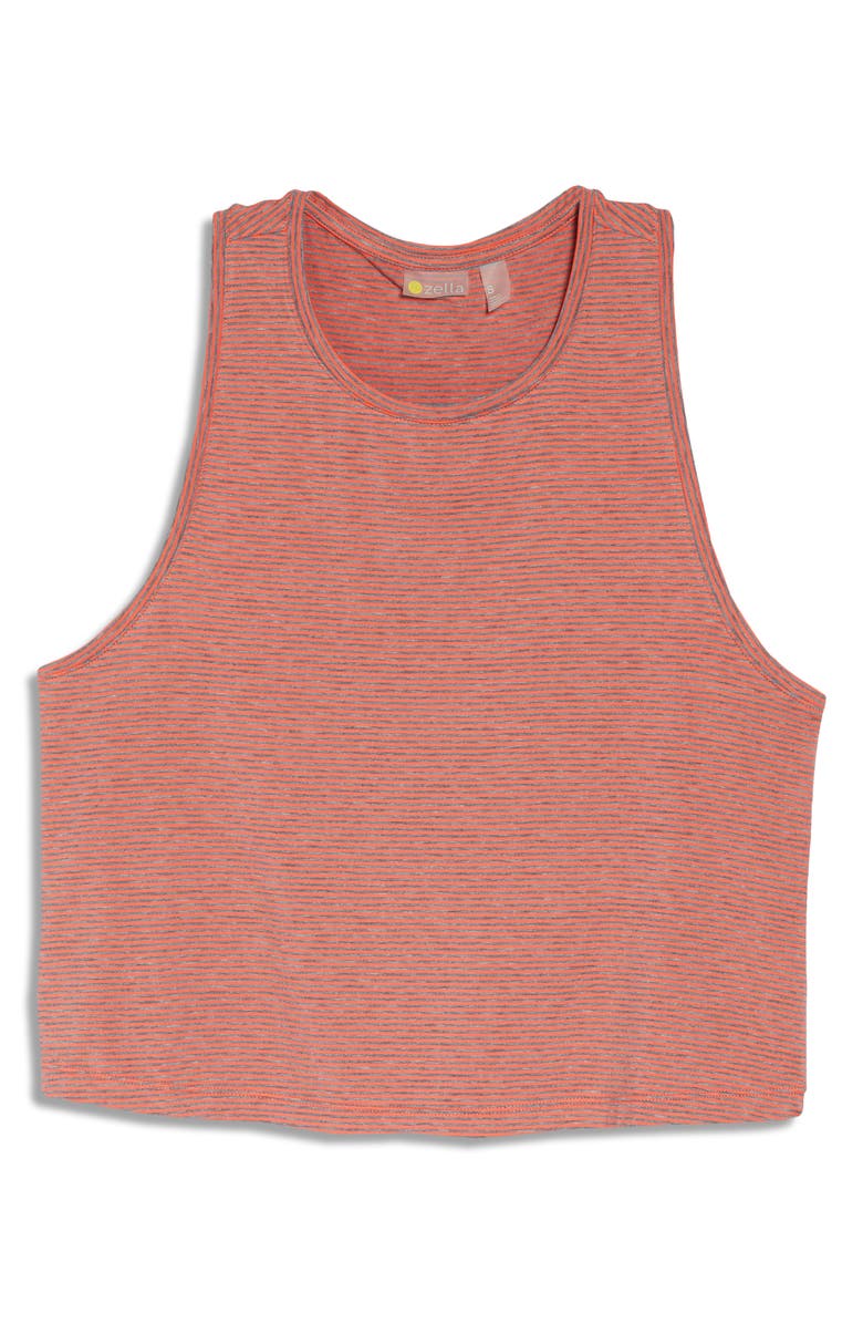 Zella Work For It Stripe Tank Top, Alternate, color,