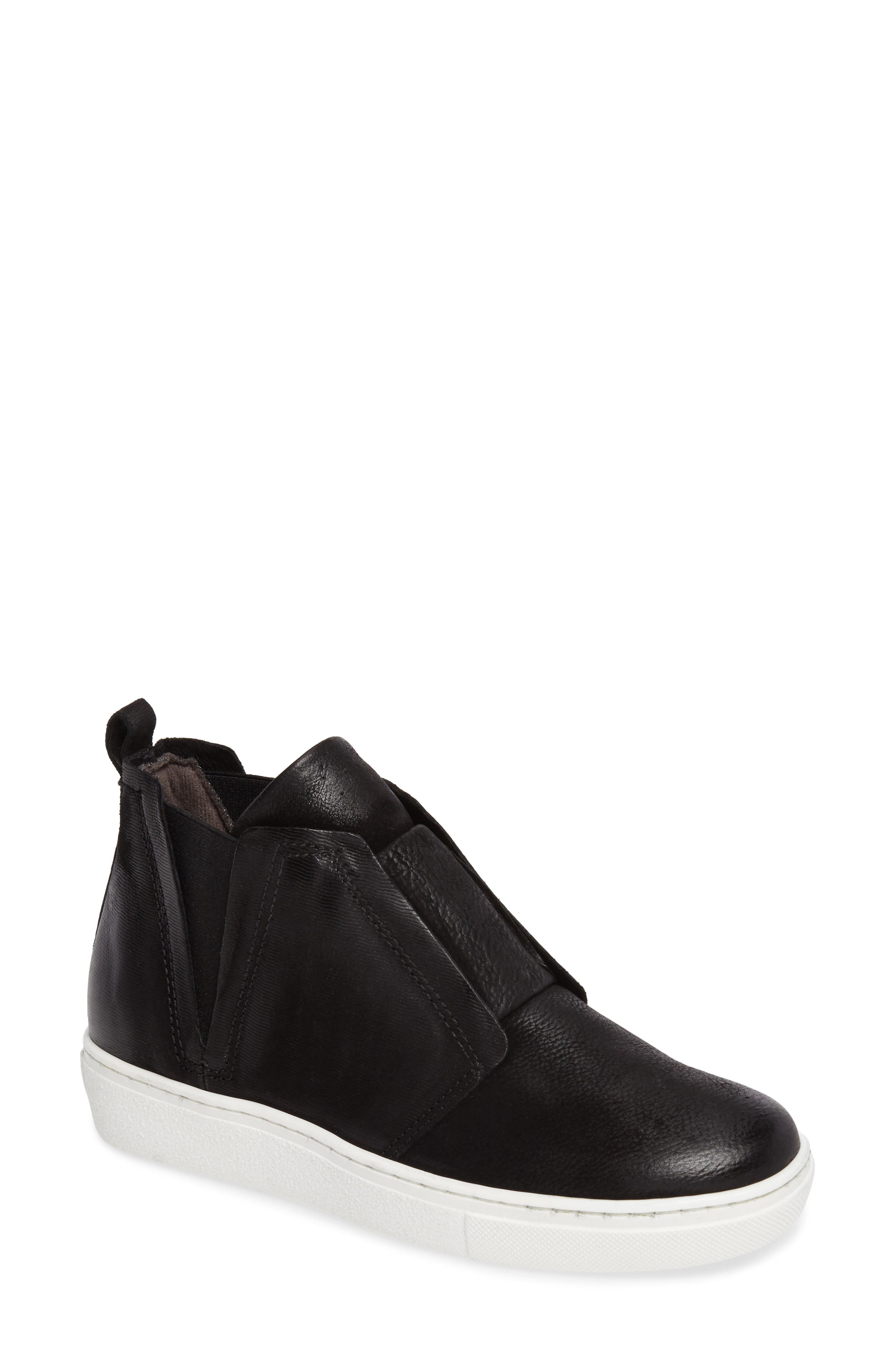 Laurent High Top Sneaker, Main, color, BLACK