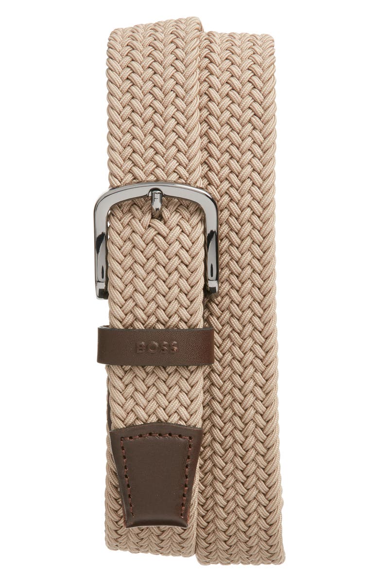 BOSS Sash Woven Elastic Belt, Main, color, 