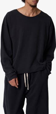 mnml Raw Hem Oversize Long Sleeve T-Shirt
