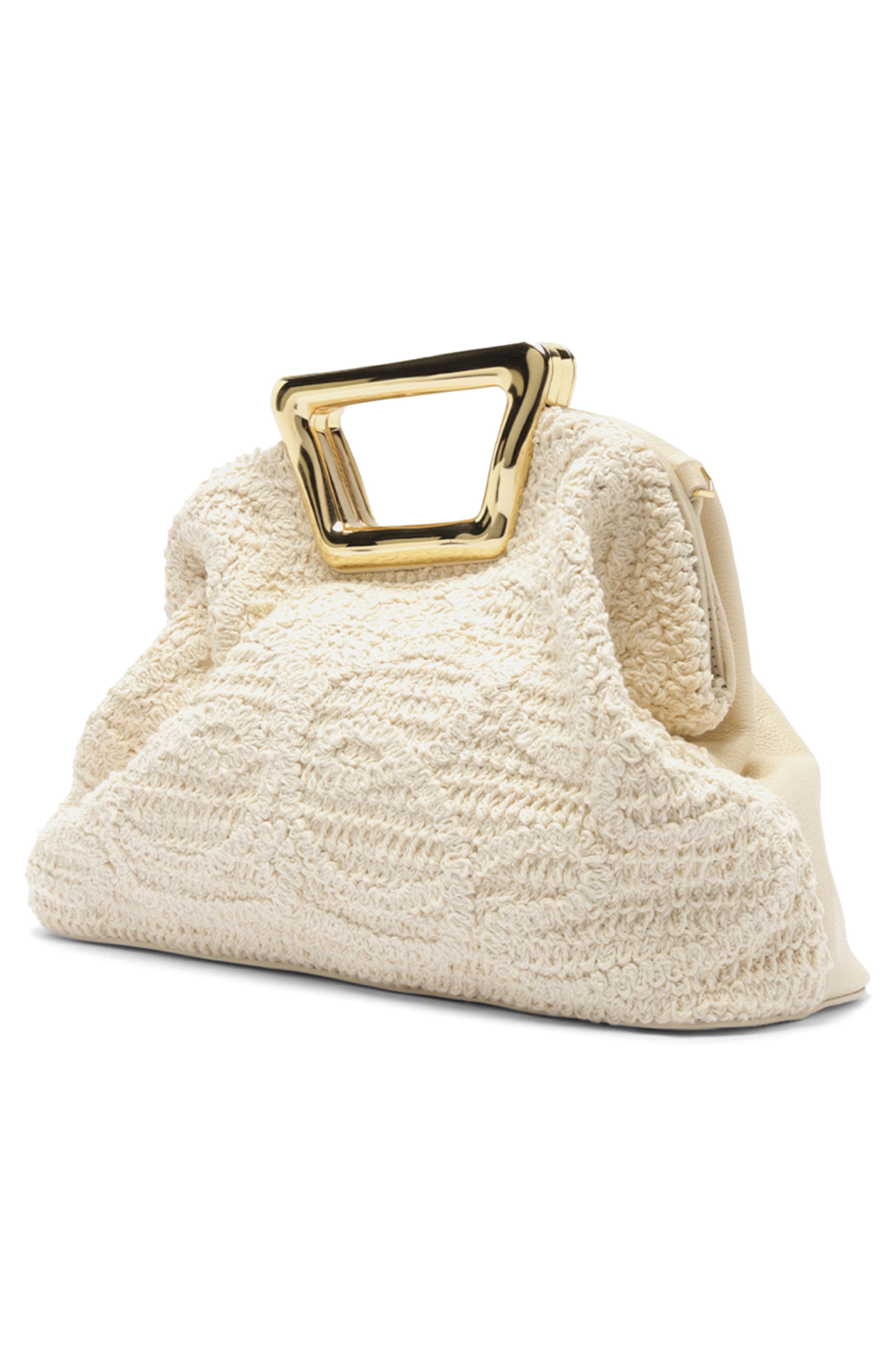 Arezzo Amelia Medium Open Stitch Crossbody Bag, Alternate, color, Cru/ Panacota