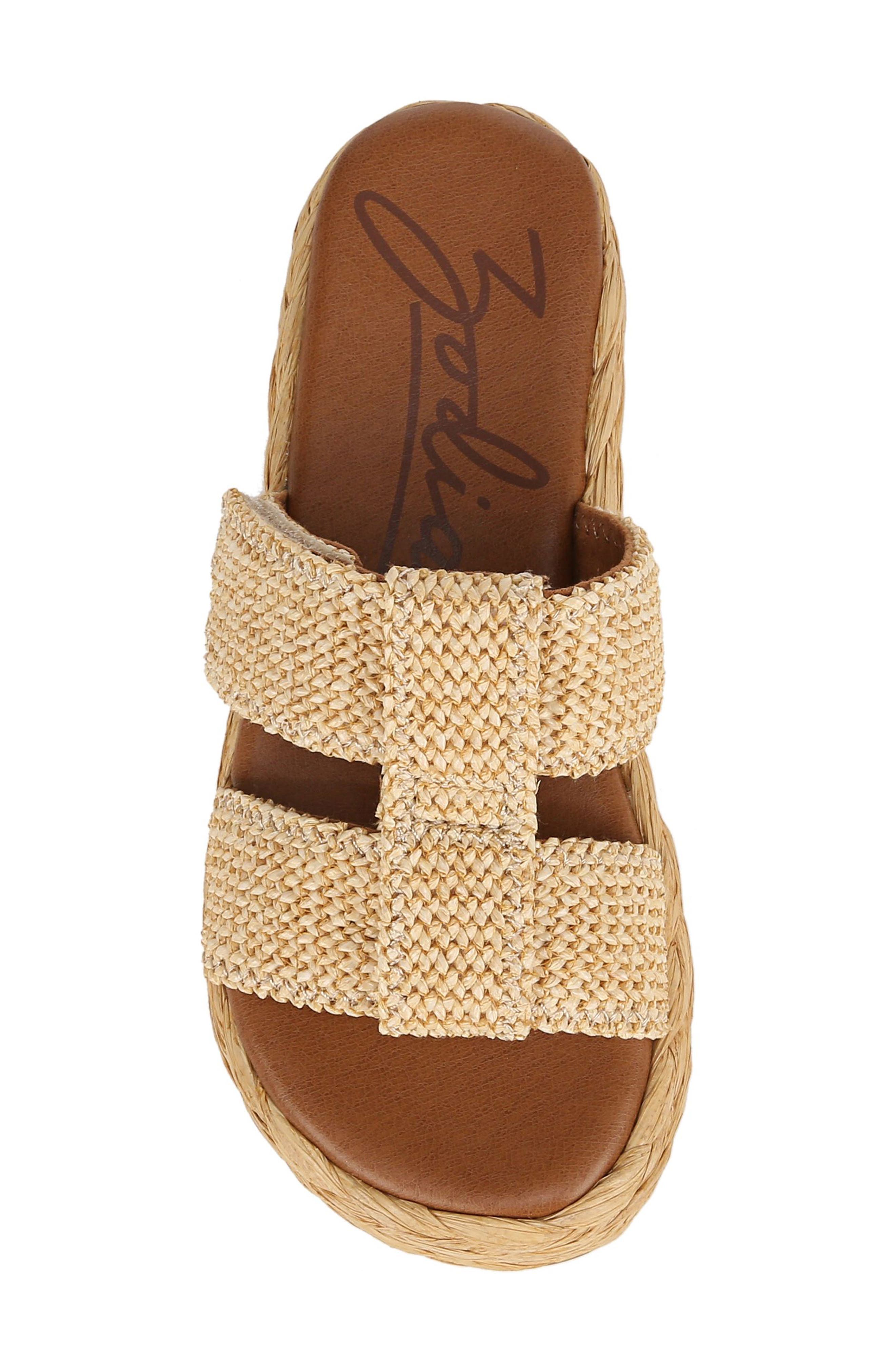 Zodiac Izzy Raffia Platform Sandal, Alternate, color, Natural Raffia