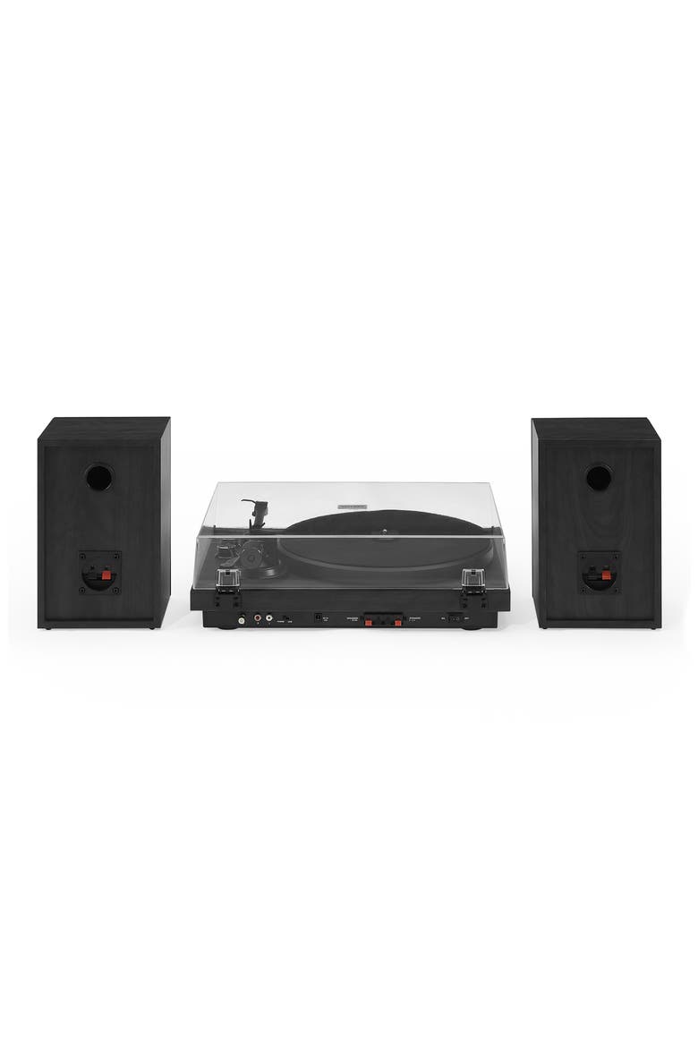 C62 Record Player with Speakers, Alternate, color, BLACK TONES