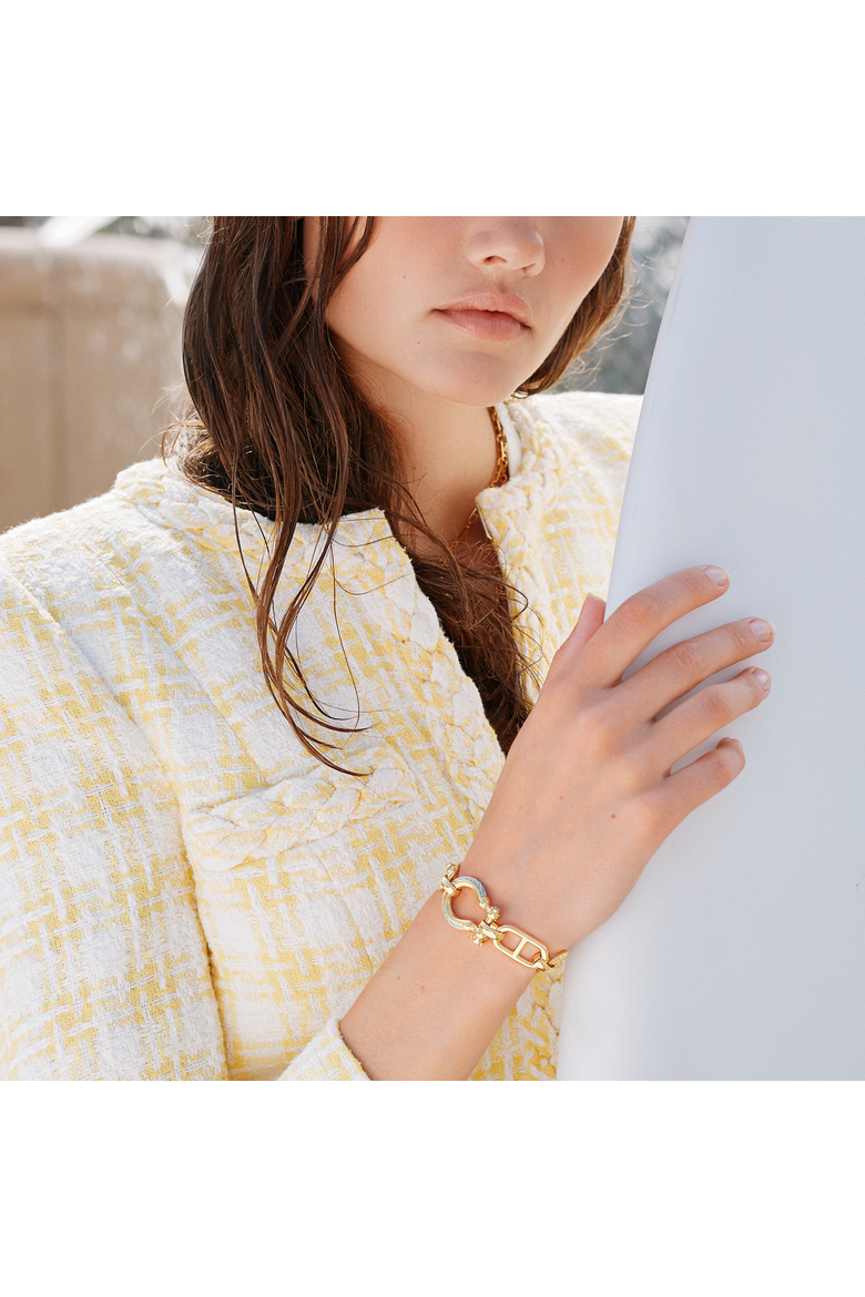 St. Tropez Mariner Bracelet, Alternate, color, Yellow gold PVD