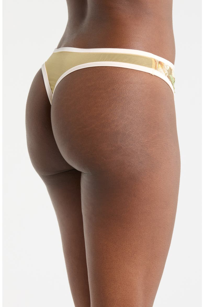 Embroidered Thong, Alternate, color, CHAMPAGNE SPARKLE