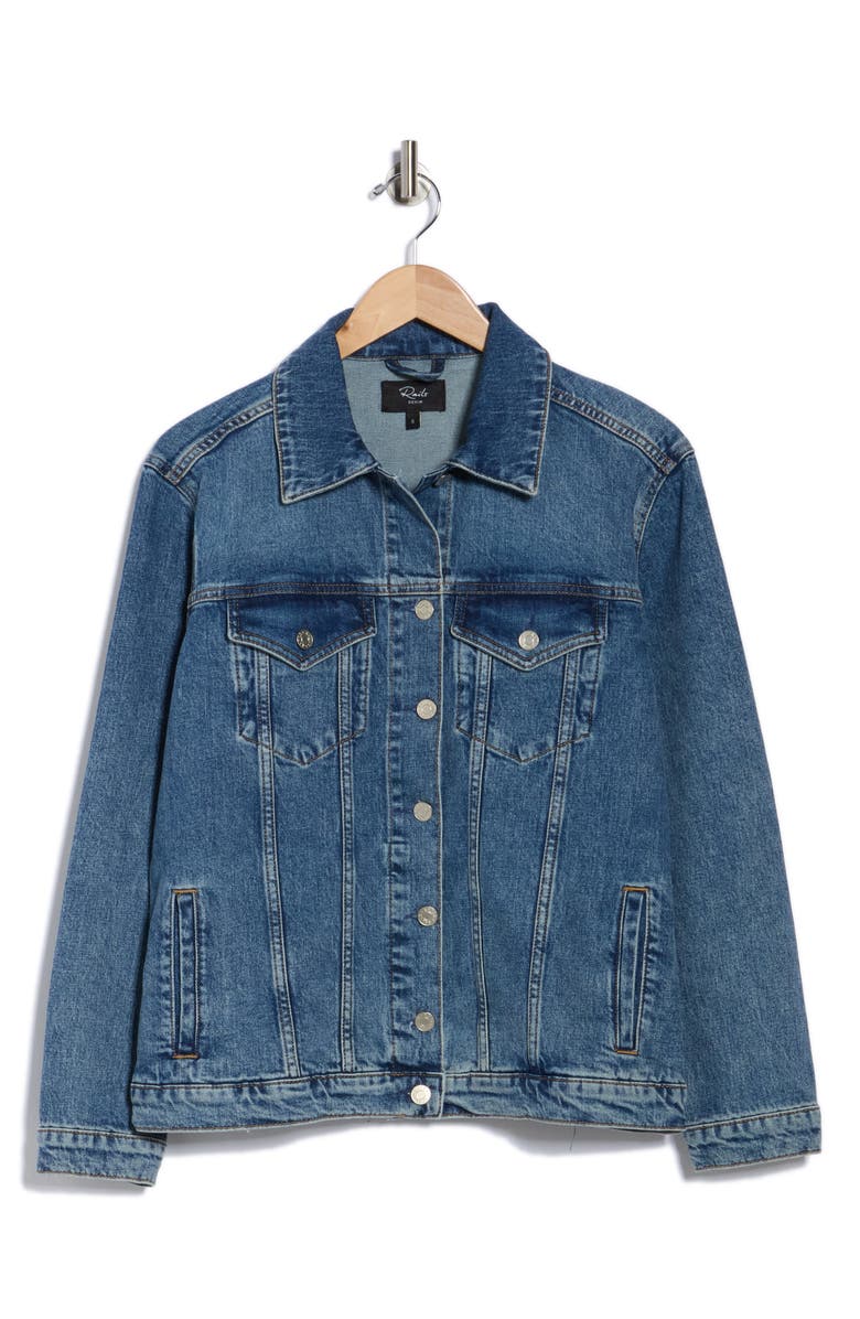 Rails Grove Denim Trucker Jacket, Alternate, color, Starry Night