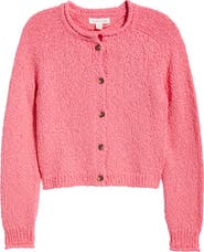 Treasure & Bond Fitted Textured Cotton Cardigan