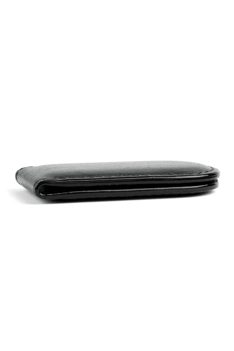 Leather Money Clip, Alternate, color, BLACK