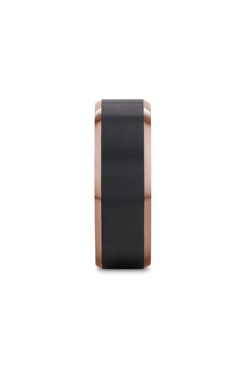 Ferros Tungsten Polished Beveled Ring, Alternate, color, Espresso Plated