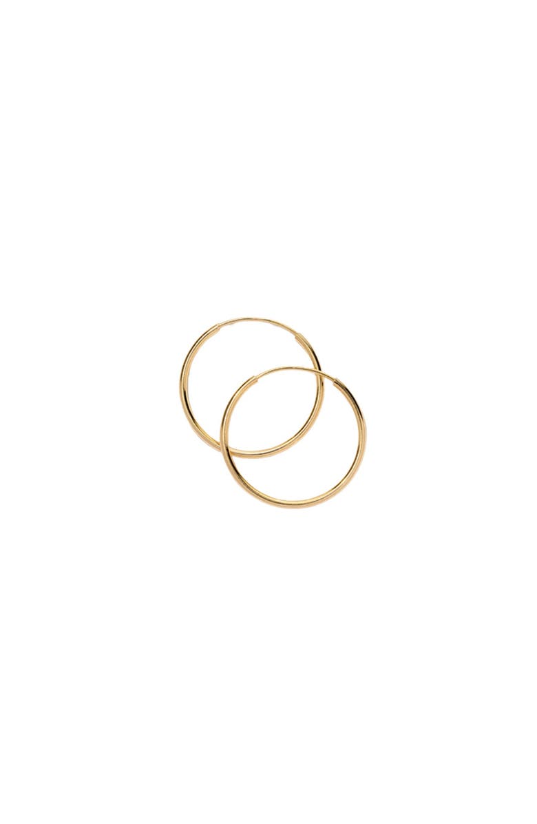 MADE BY MARY 14K Live In Hoop Earrings, Main, color, 14K Solid Gold