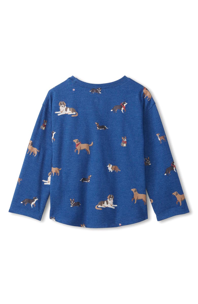 Hatley Bandana Dogs Oversize Long Sleeve Graphic T-Shirt, Alternate, color, 