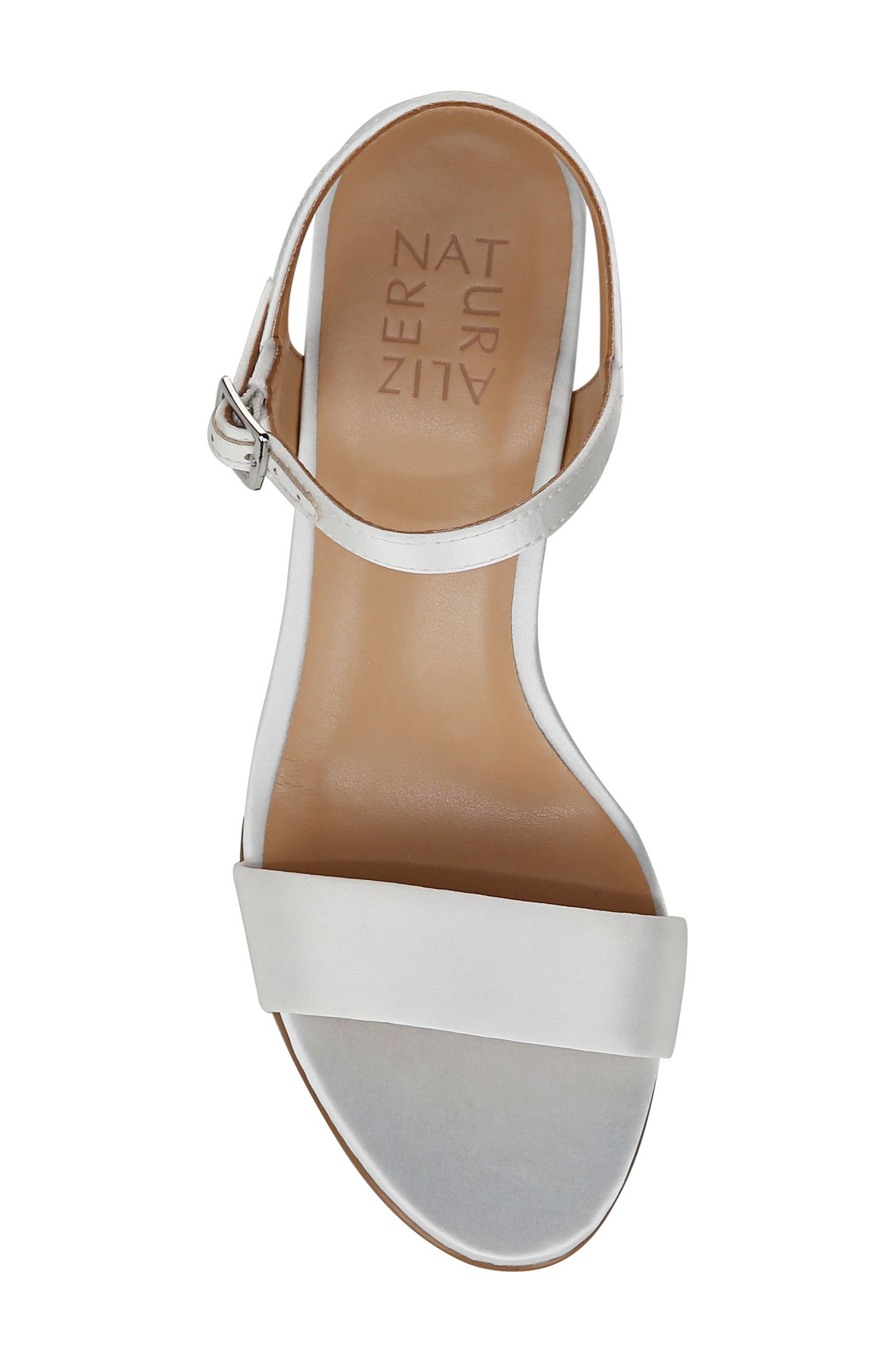 Naturalizer Bristol Sandal - Wide Width Available, Alternate, color, Pearl White Satin