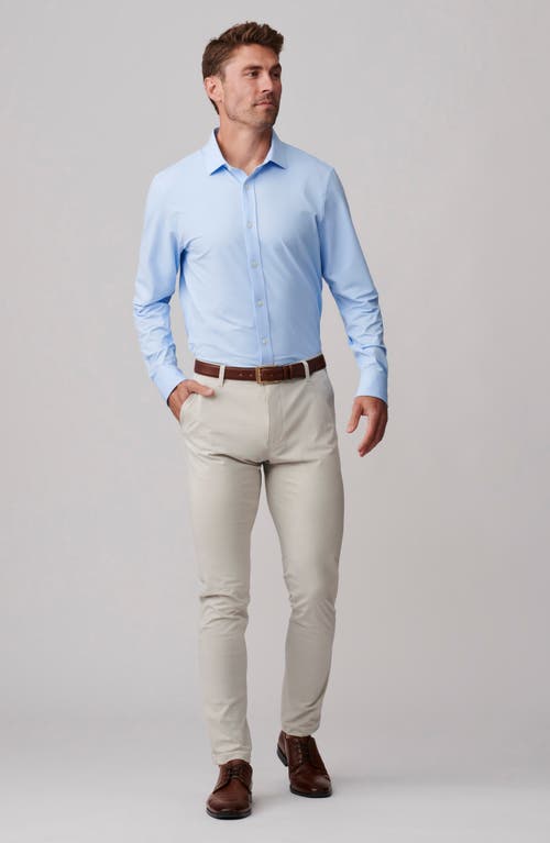 Rhone Commuter Slim Fit Performance Button-up Shirt In Business Blue