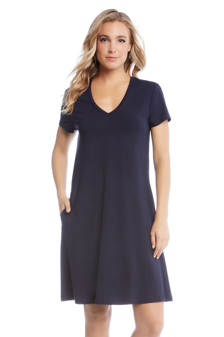 Quinn Pocket Shift Dress, Alternate, color, NAVY