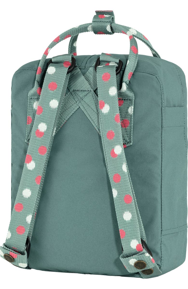 Fjällräven Mini Kånken Water Resistant Backpack, Alternate, color, Frost Green-Confetti Pattern