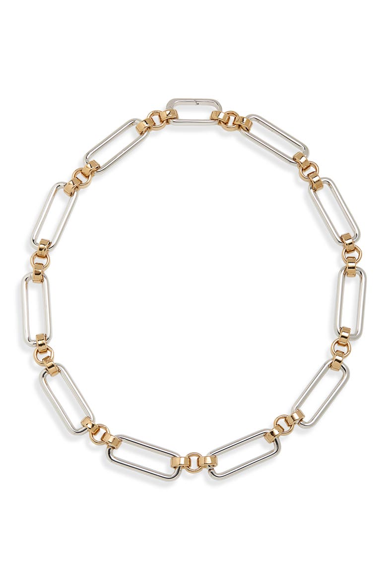 Stanza Two-Tone Chain Necklace, Main, color, TWO TONE