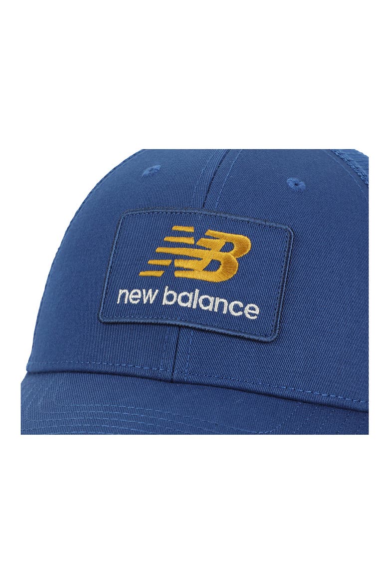 Stacked Patch Logo Trucker Hat, Alternate, color, GALAXY BLUE