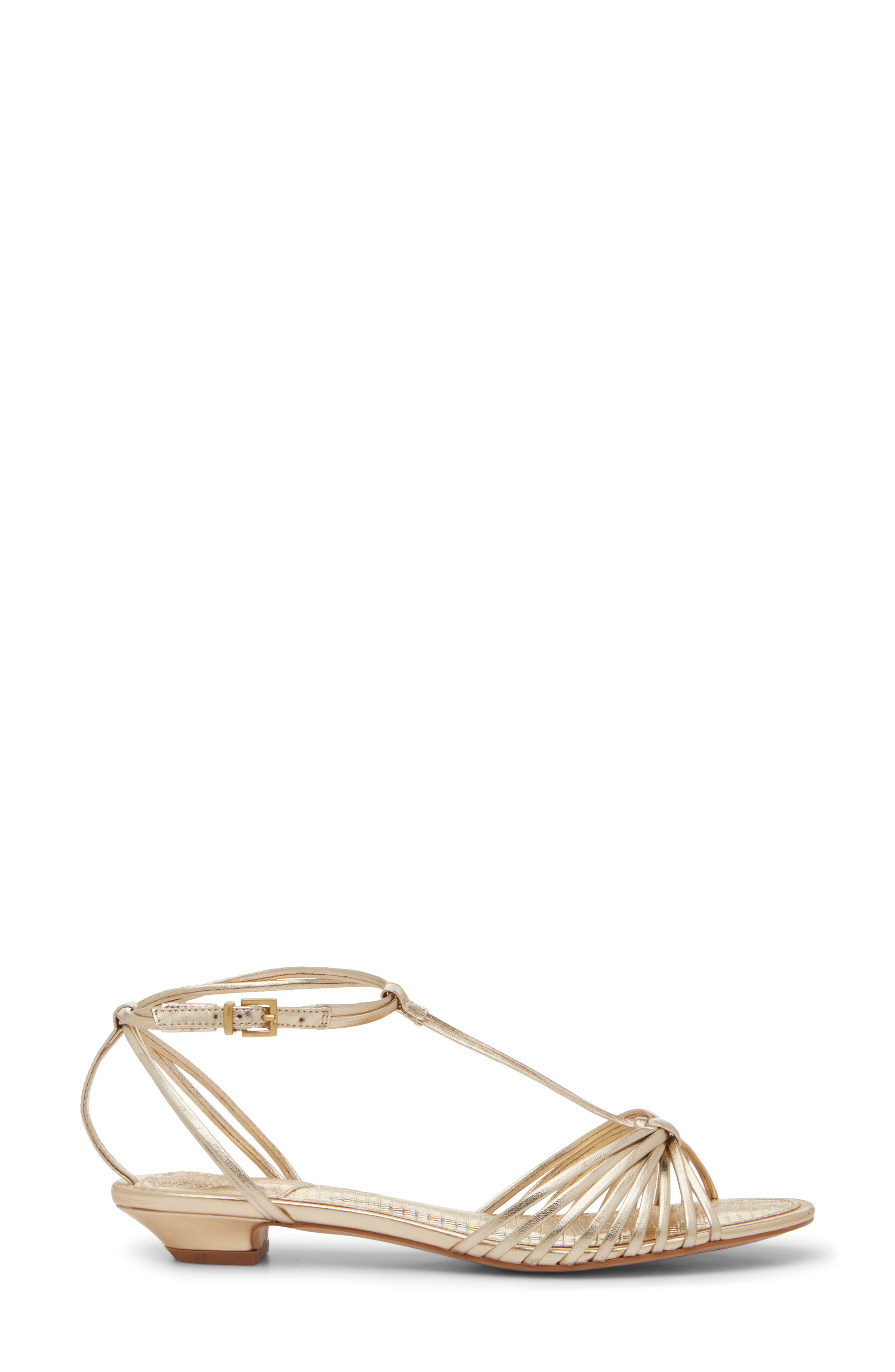 Vince Camuto Maura Ankle Strap Sandal, Alternate, color, Egyptian Gold