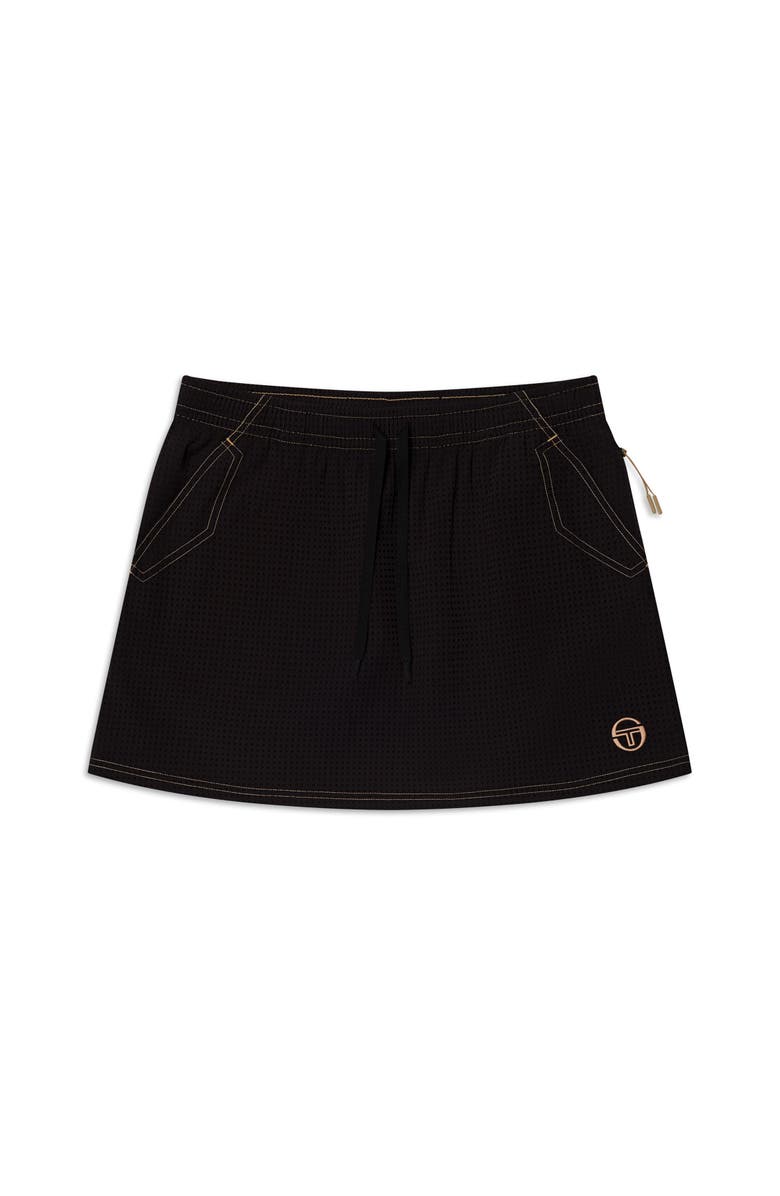 Sergio Tacchini Roma Skirt, Alternate, color, Black Beauty