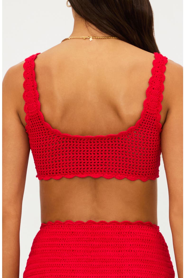 Andy Crochet Bikini Top, Alternate, color, RUBY CROCHET