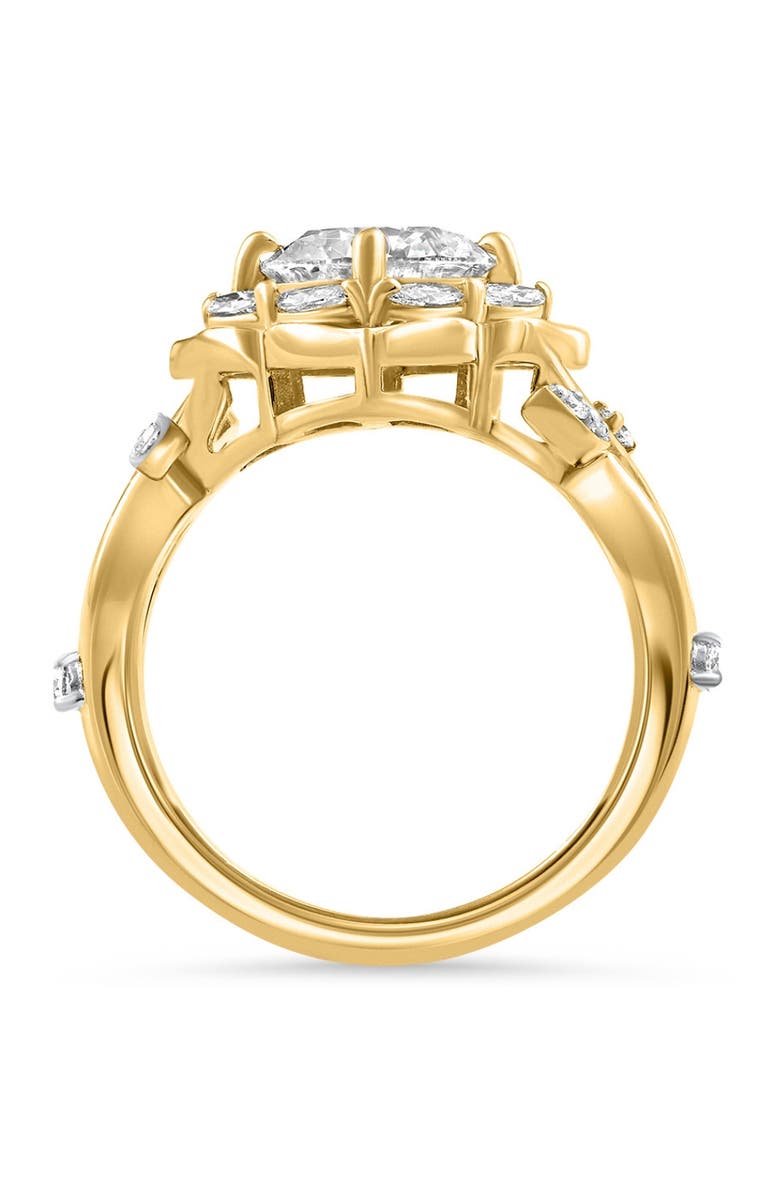 Bliss Diamond Certified 2.53Ct Diamond Engagement Vine Petal Ring 14k Gold Lab Grown, Alternate, color, 
