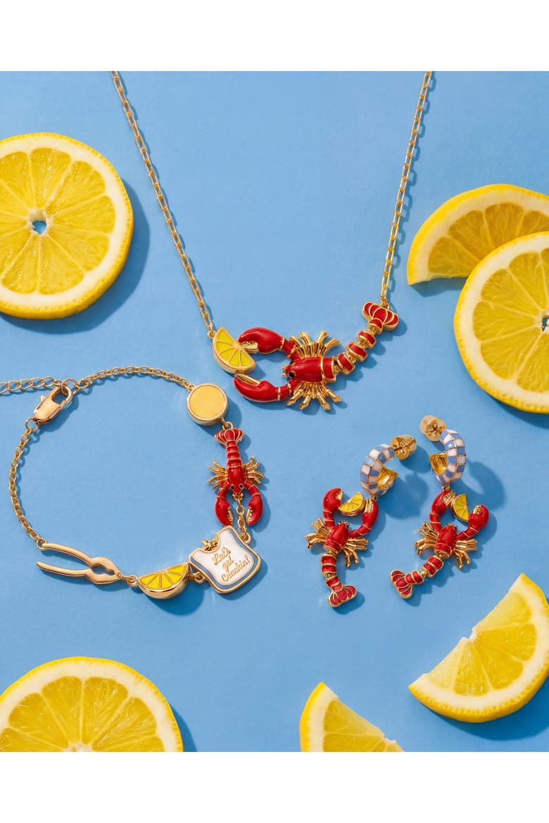 Lobster Boil Necklace, Alternate, color, Gold