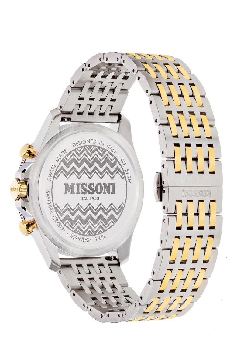 Missoni Urban Chronograph Bracelet Watch, 45mm, Alternate, color,