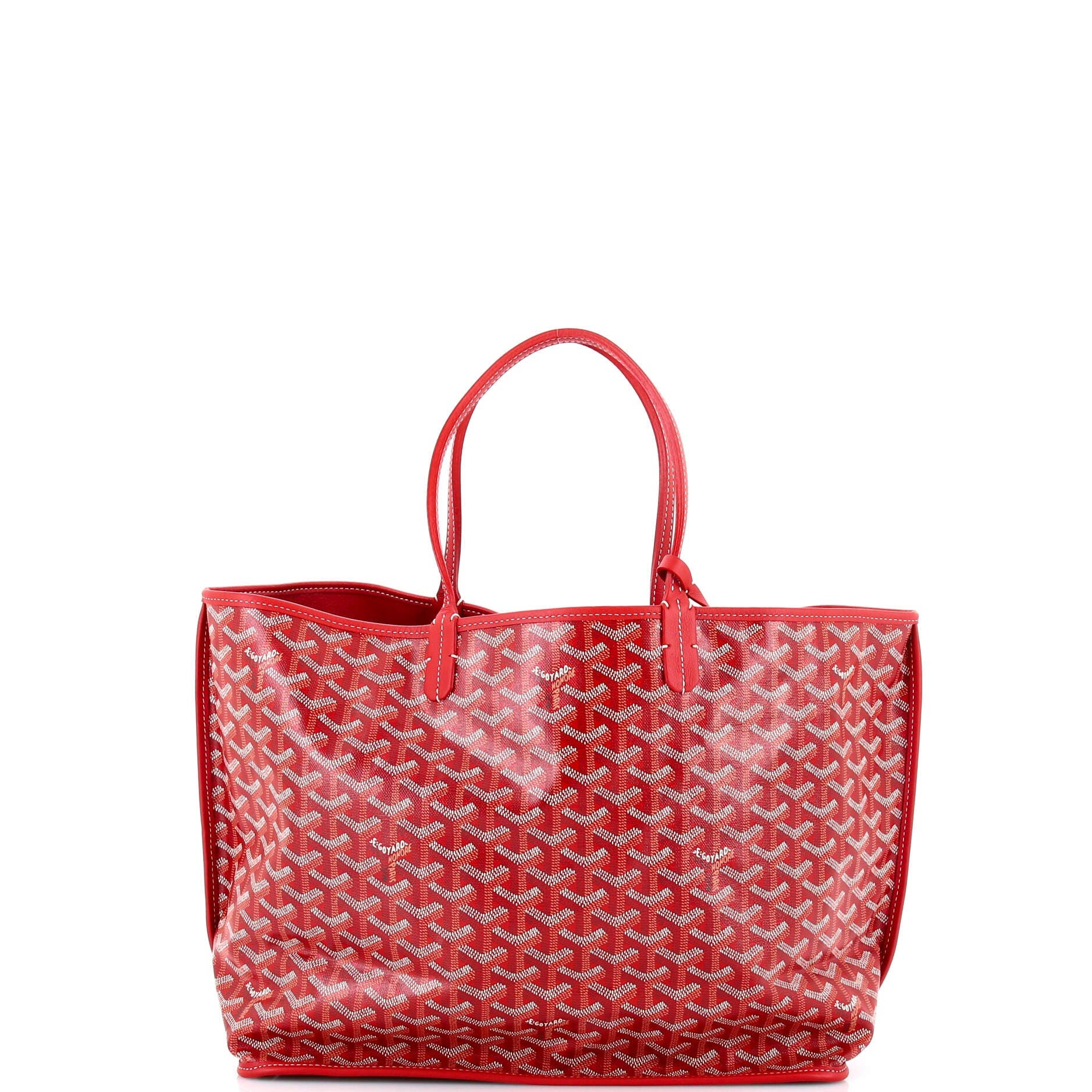 Pre-Owned Goyard Anjou Reversible Tote Coated Canvas PM, Alternate, color, Red