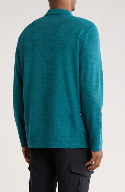 Bugatchi Stretch Cotton Quarter Zip Pullover In Blue