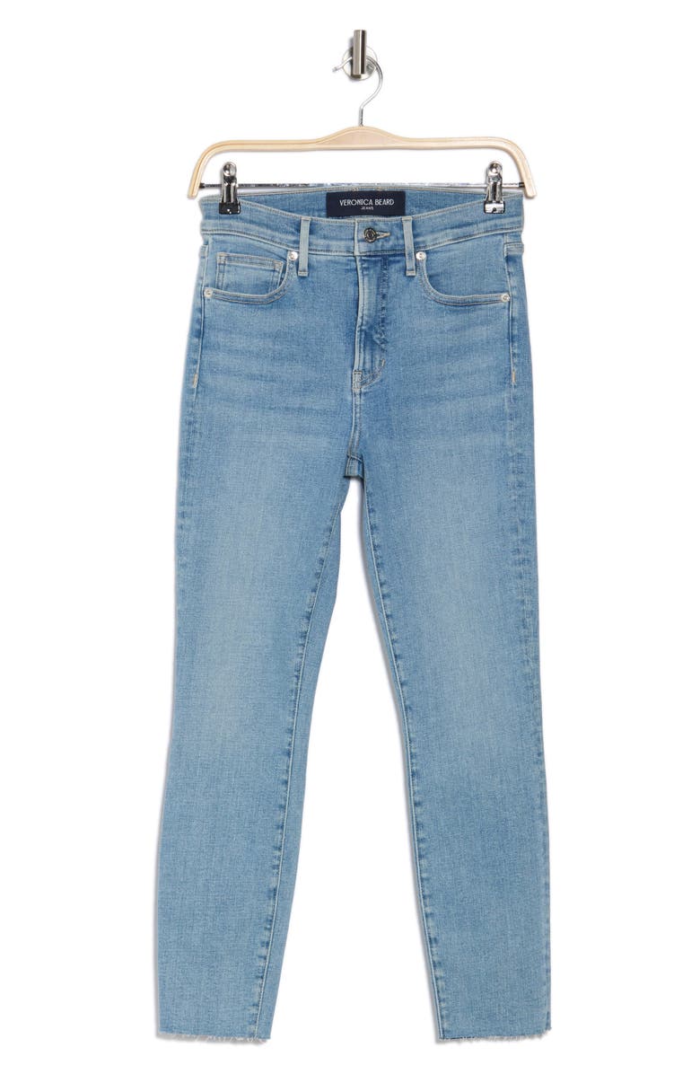Veronica Beard Debbie High Waist Skinny Jeans, Alternate, color, Pale Nova
