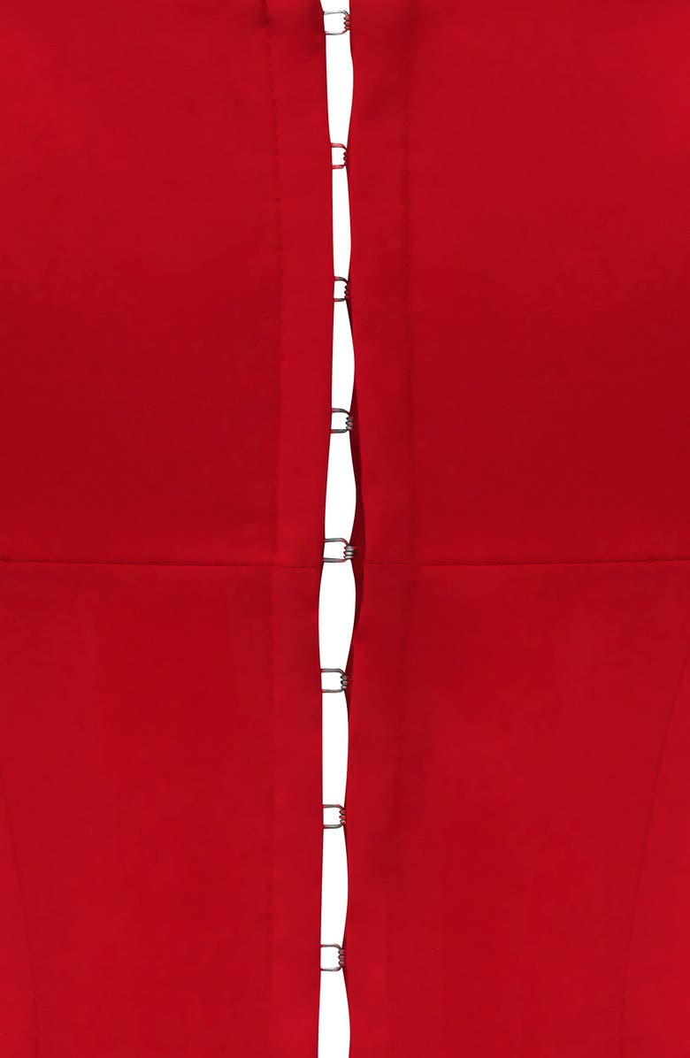 HOUSE OF CB Pia Poplin Corset Crop Top, Alternate, color,