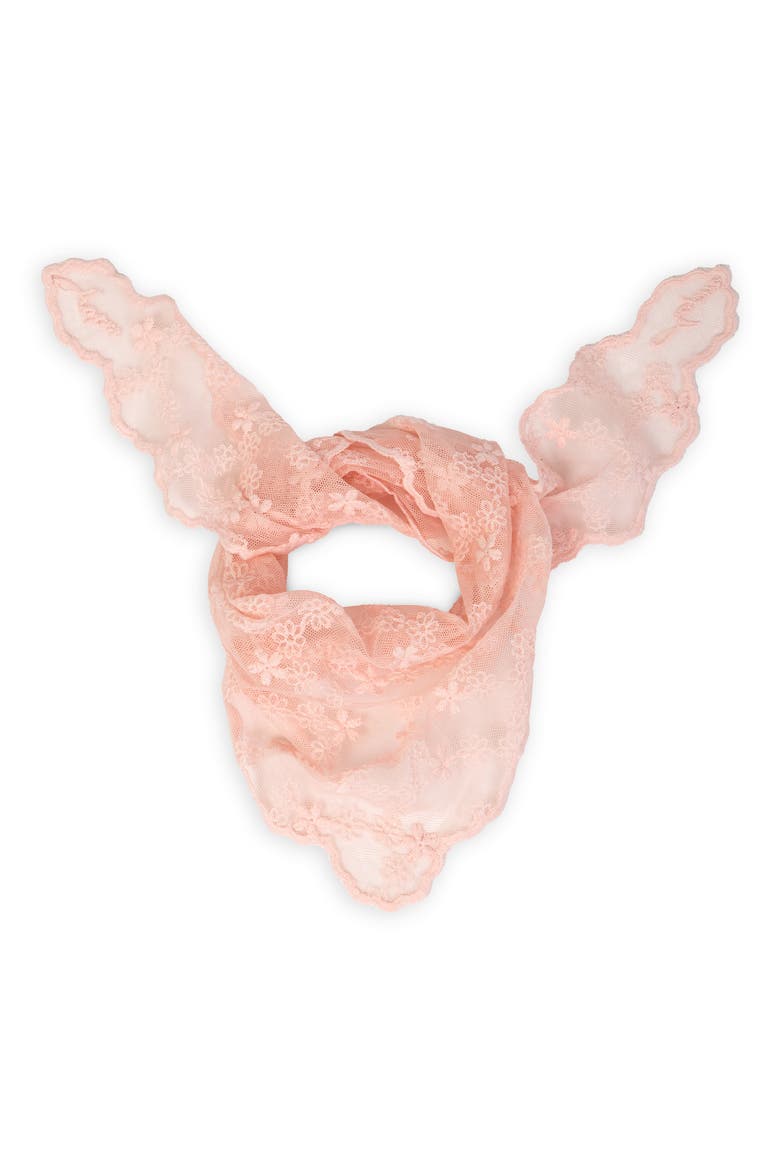 Floral Lace Bandana, Alternate, color, LIGHT PINK