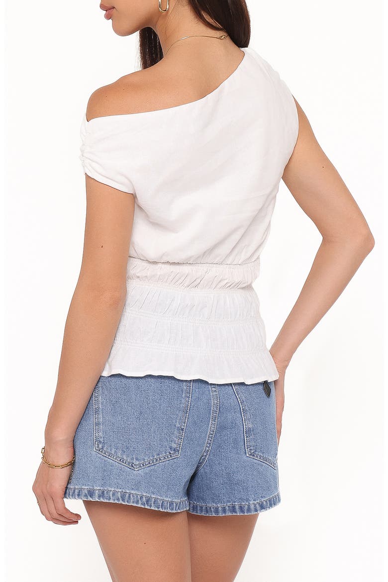 Lia One-Shoulder Top, Alternate, color, IVORY