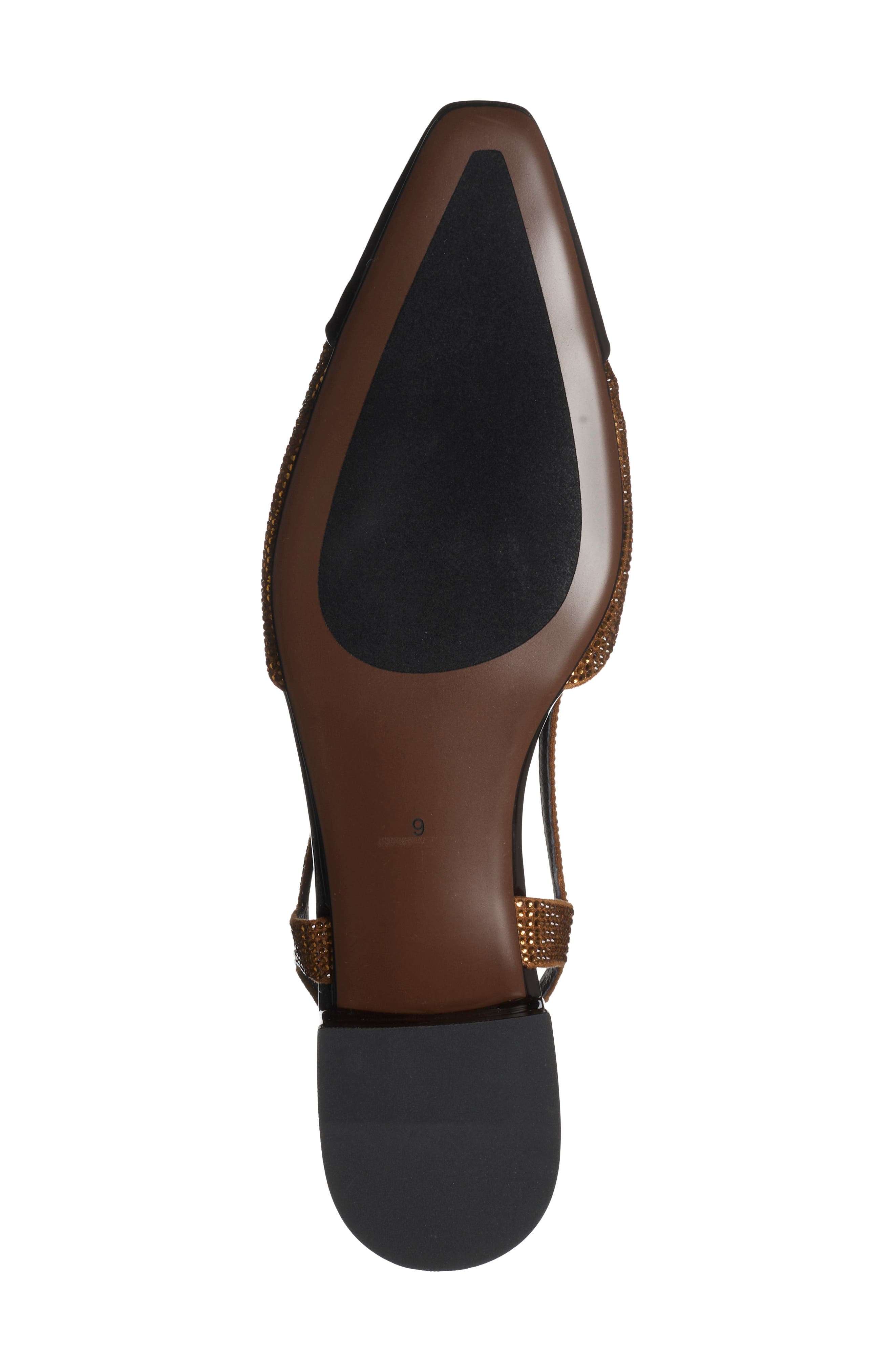 Worth Slingback Flat, Alternate, color, BROWN COMBO