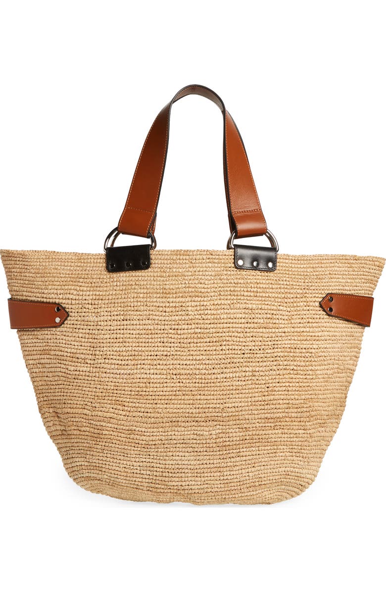 Isabel Marant Bahiba Raffia Tote, Alternate, color,